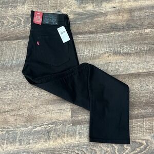 Levi's 513 Slim Straight Jeans Men's 29X30 Black Red Tab Stretch